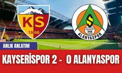 Kayserispor 2- 0 Alanyaspor! Maç Özeti