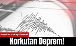 Korkutan Deprem! İnsanları Sokağa İndirdi