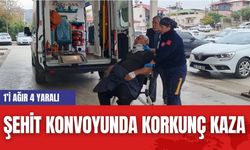 Şehit Konvoyunda Korkunç Kaza: 1’i Ağır 4 Yaralı