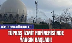 TÜPRAŞ İzmit Rafinerisi'nde Yangın Başladı! Ekipler Hızla Müdahale Etti