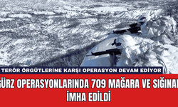 GÜRZ Operasyonlarında 709 Mağara ve Sığınak İmha Edildi