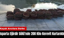 Isparta Eğirdir Gölü'nde 200 Kilo Kerevit Kurtarıldı