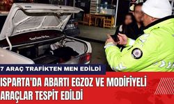 Isparta'da Abartı Egzoz ve Modifiyeli Araçlar Tespit Edildi