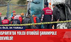 Isparta'da Yolcu Otobüsü Şarampole Devrildi: 1 Ölü 24 Yaralı