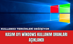 Kasım Ayı Windows Kullanım Oranları Açıklandı