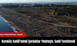 Kumköy Sahili’ndeki Çardaklar Yıkılmıştı, Sahil Temizlendi