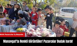 Manavgat'ta Renkli Görüntüler! Pazarcılar Dudak Isırdı!