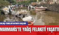 Marmaris'te Yağış Felaketi Yaşattı: Balıkçı Tekneleri Batmaya Başladı!