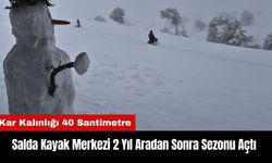 Salda Kayak Merkezi 2 Yıl Aradan Sonra Sezonu Açtı