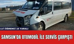 Samsun'da Otomobil İle Servis Çarpıştı: 11'i Öğrenci 16 Yaralı