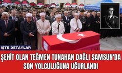 Şehit Olan Teğmen Tunahan Dağlı Samsun'da Son Yolculuğuna Uğurlandı