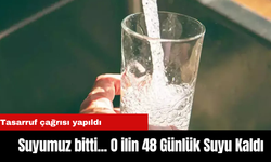 Suyumuz bitti... O ilin 48 Günlük Suyu Kaldı