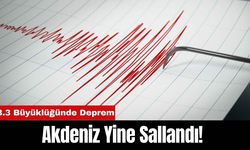 Akdeniz Yine Sallandı! 3.3 Büyüklüğünde Deprem