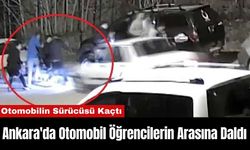 Ankara'da Otomobil Öğrencilerin Arasına Daldı