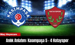 Anlık Anlatım: Kasımpaşa 5 - 4 Hatayspor