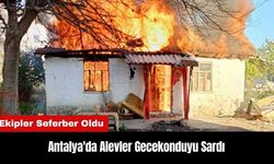 Antalya'da Alevler Gecekonduyu Sardı