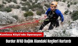 Burdur AFAD Dağlık Alandaki Keçileri Kurtardı