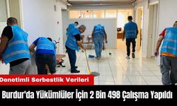 Burdur'da Yükümlüler İçin 2 Bin 498 Çalışma Yapıldı