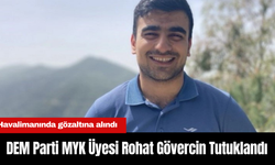 DEM Parti MYK Üyesi Rohat Gövercin Tutuklandı