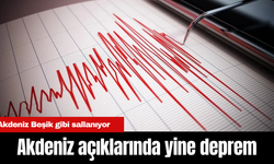 Akdeniz açıklarında yine deprem