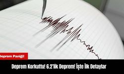 Deprem Korkuttu! 6.2’lik Deprem! İşte İlk Detaylar