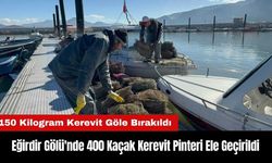 Eğirdir Gölü'nde 400 Kaçak Kerevit Pinteri Ele Geçirildi