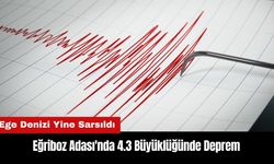 Eğriboz Adası'nda 4.3 Büyüklüğünde Deprem