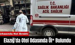 Elazığ'da Otel Odasında Öl* Bulundu