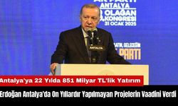 Erdoğan Antalya'da On Yıllardır Yapılmayan Projelerin Vaadini Verdi