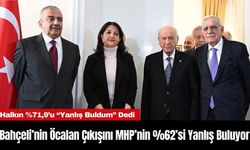 Bahçeli’nin Öcalan Çıkışını MHP’nin Yüzde 62’si Yanlış Buluyor