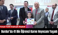 Burdur’da 41 Bin Öğrenci Karne Heyecanı Yaşadı