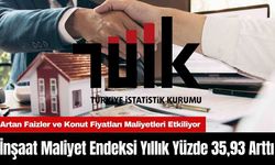 İnşaat Maliyet Endeksi Yıllık Yüzde 35,93 Arttı