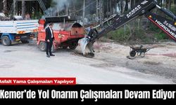 Kemer’de Yol Onarım Çalışmaları Devam Ediyor