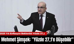 Mehmet Şimşek: "Yüzde 27,1’e Düşebilir"