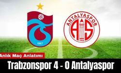 Trabzonspor Antalyaspor Maçı Canlı Anlatım