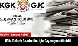 KGK: 10 Ocak Gazeteciler İçin Dayanışma Günüdür