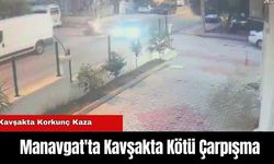 Manavgat'ta Kavşakta Kötü Çarpışma