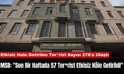 MSB: "Son Bir Haftada 57 Ter*rist Etkisiz Hâle Getirildi"