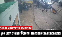 Şok Olay! Stajyer Öğrenci Transpaletin Altında Kaldı