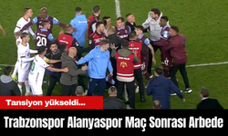 Trabzonspor Alanyaspor maçında tansiyon yükseldi... Maç Sonrası Arbede yaşandı!