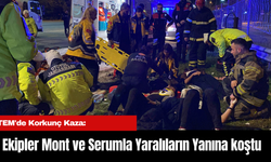 TEM'de Korkunç Kaza: Ekipler Mont ve Serumla Yaralıların Yanına koştu