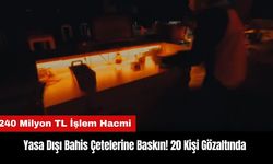 Yasa Dışı Bahis Çetelerine Baskın! 20 Kişi Gözaltında