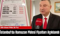 İstanbul'da Ramazan Pidesi Fiyatları Açıklandı: 250 Gram Pide 20 TL!