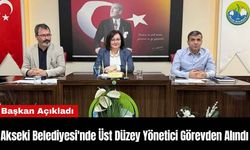 Akseki Belediyesi'nde Üst Düzey Yönetici Görevden Alındı