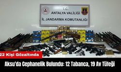 Aksu'da Cephanelik Bulundu: 12 Tabanca 19 Av Tüfeği