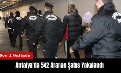 Antalya'da 542 Aranan Şahıs Yakalandı