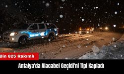 Antalya'da Alacabel Geçidi'ni Tipi Kapladı