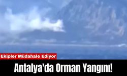 Antalya'da Orman Yangını! Ekipler Müdahale Ediyor