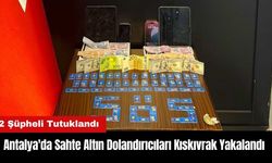 Antalya'da Sahte Altın Dolandırıcıları Kıskıvrak Yakalandı