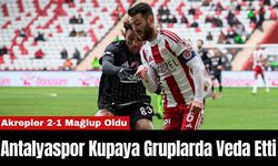 Antalyaspor Kupaya Gruplarda Veda Etti